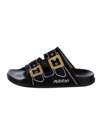 Marni Graphic Print Slides