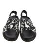 Marni Satin Animal Print Slingback Sandals