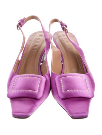 Marni Satin Slingback Pumps