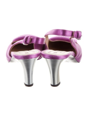 Marni Satin Slingback Pumps
