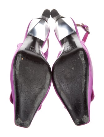 Marni Satin Slingback Pumps