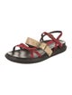 Marni Satin Colorblock Pattern Slingback Sandals
