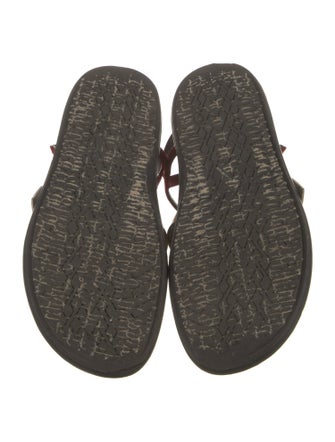 Marni Satin Colorblock Pattern Slingback Sandals