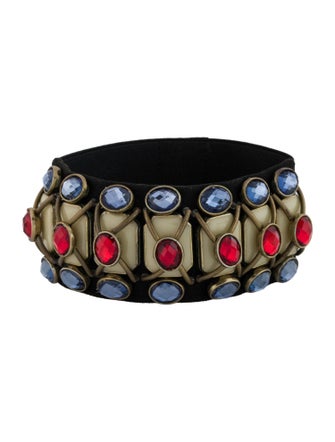Marni Enamel & Crystal Bangle Bracelet