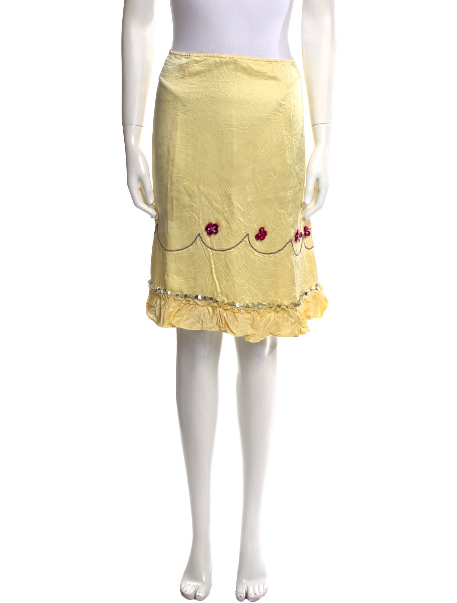 Marni Silk Knee-Length Skirt