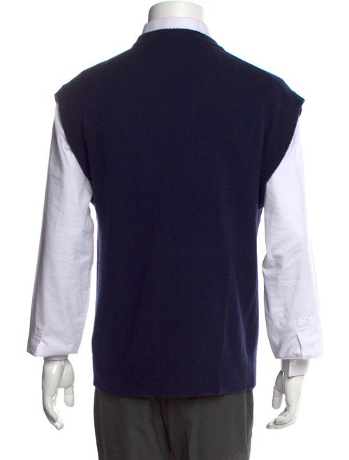 Marni Virgin Wool Plaid Print Sweater Vest