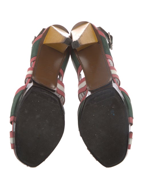 Marni Leather Colorblock Pattern Mules