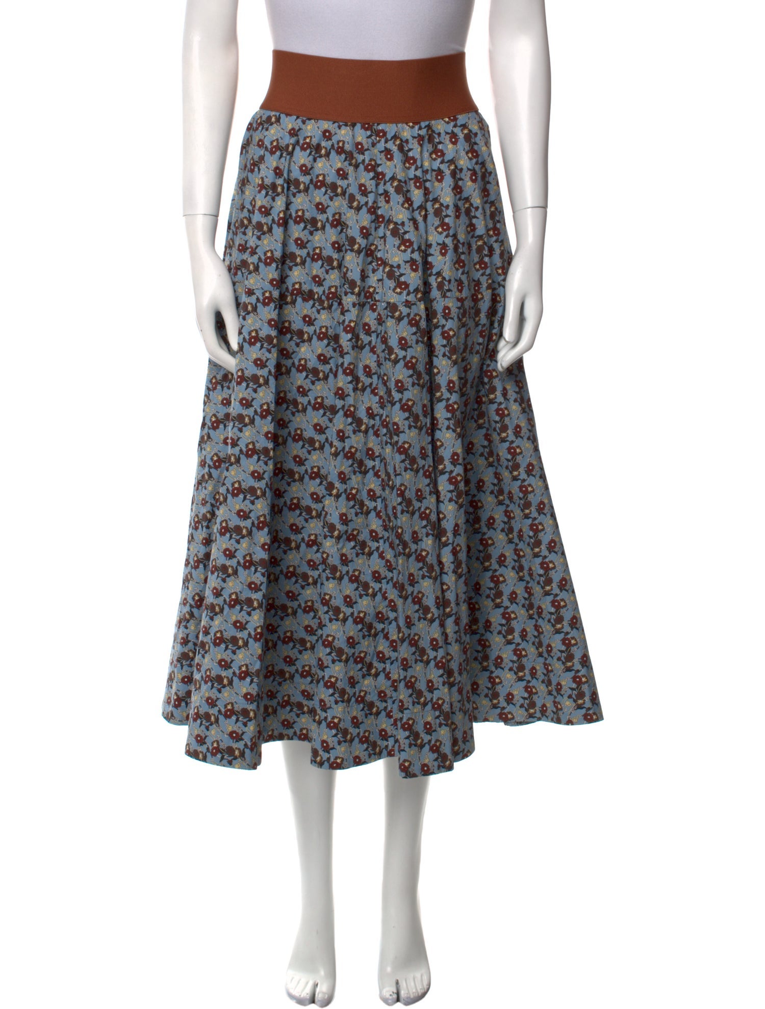 Marni Floral Print Midi Length Skirt
