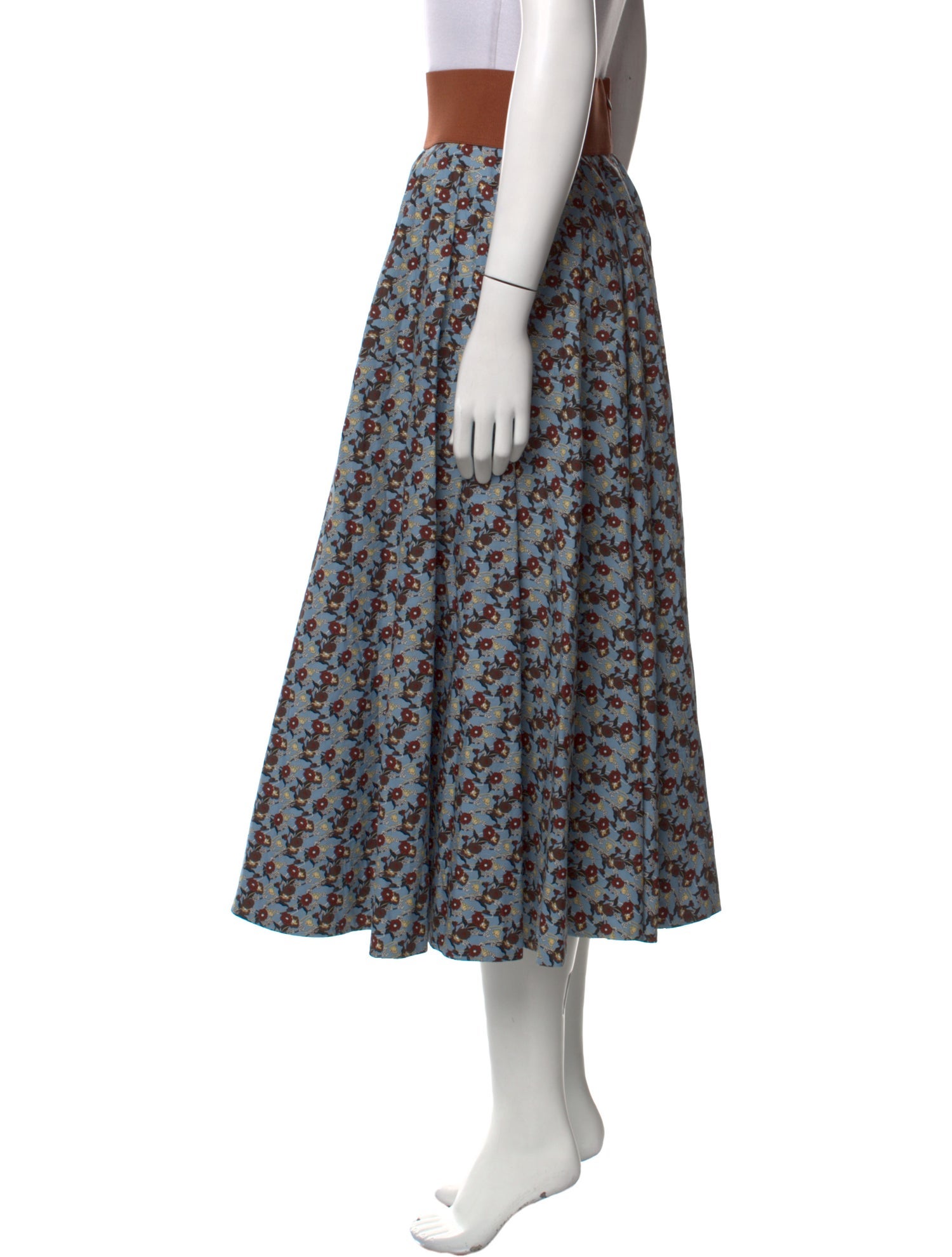 Marni Floral Print Midi Length Skirt