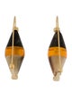 Marni Horn & Resin 'Runway Hourglass' Drop Earrings