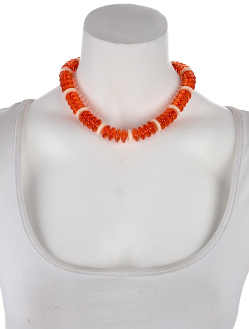 Marni Resin Beaded Collar Necklace