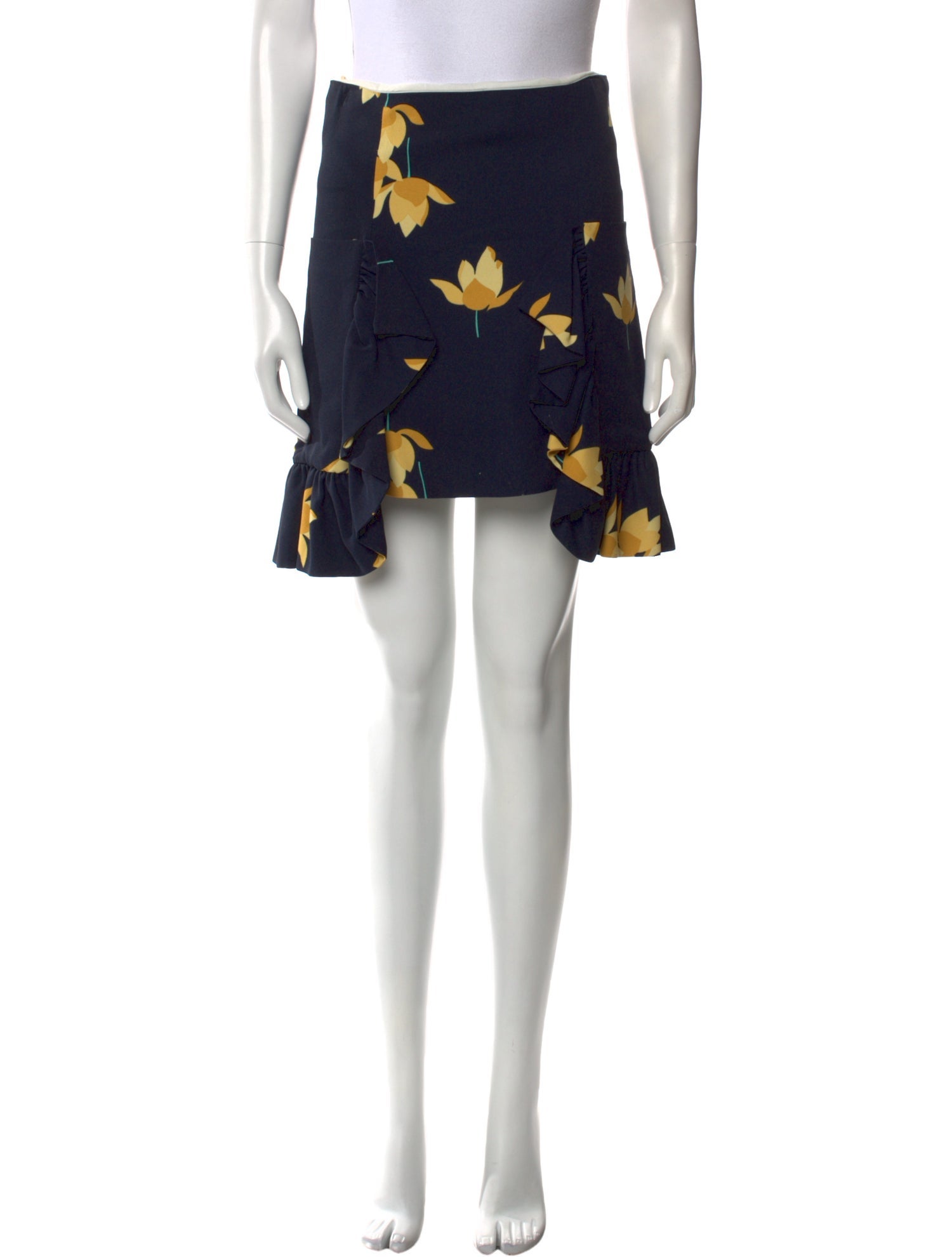 Marni Floral Print Mini Skirt
