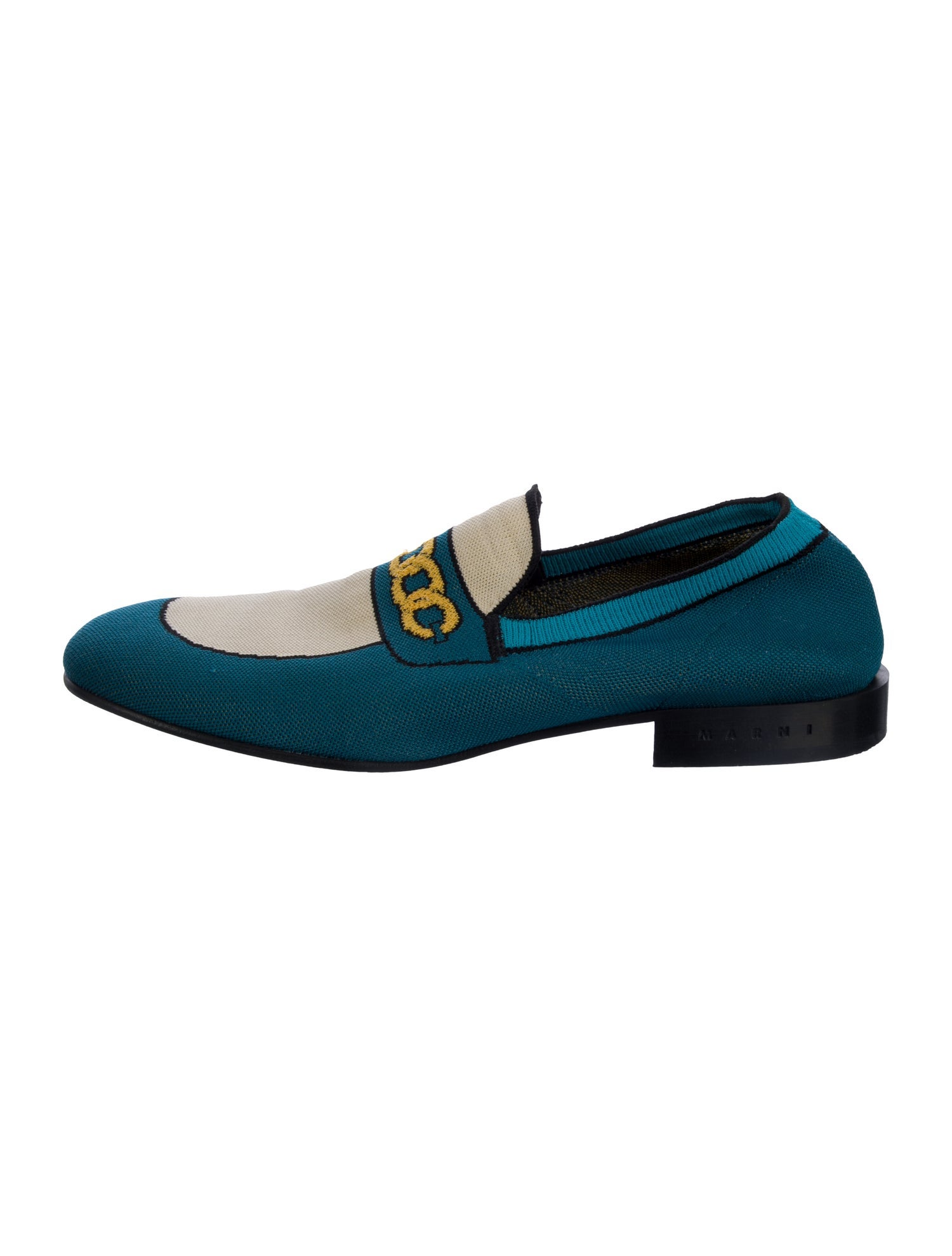 Marni Colorblock Pattern Loafers