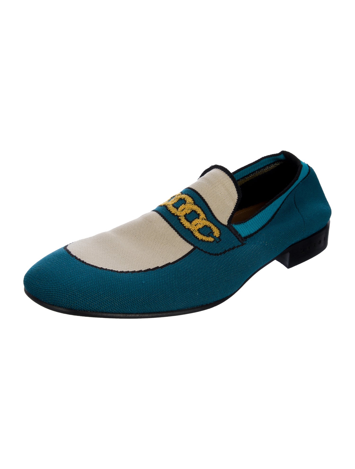 Marni Colorblock Pattern Loafers