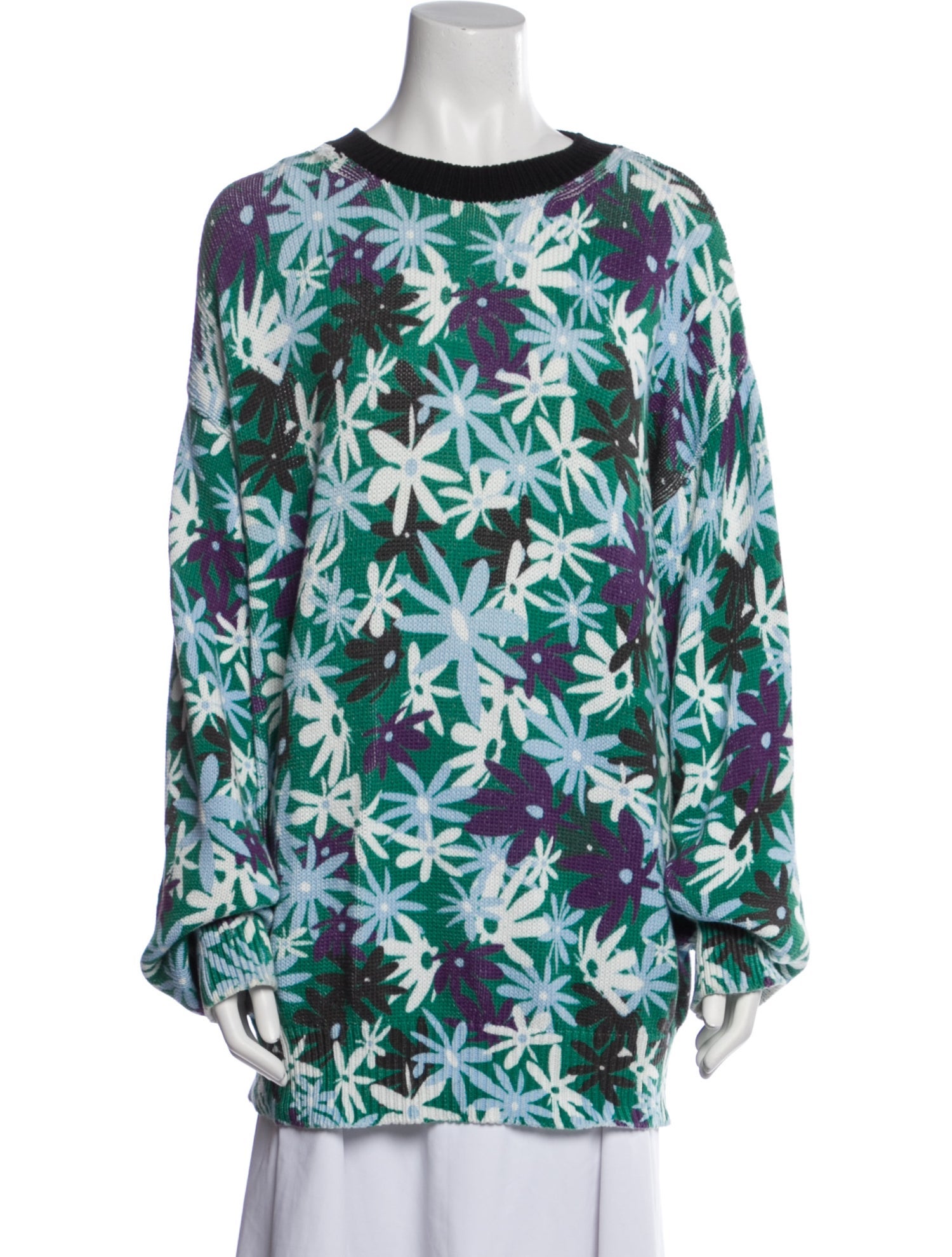 Marni Printed Scoop Neck Sweater