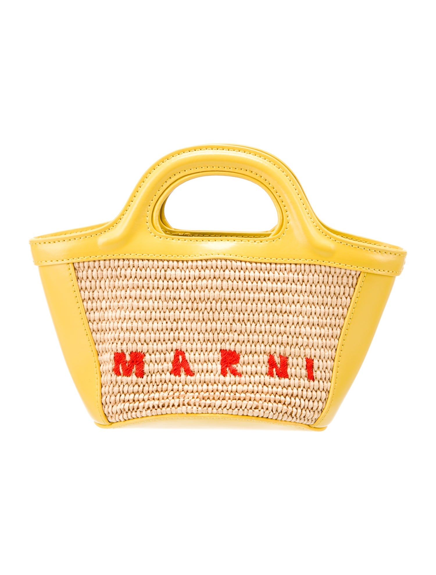 Marni Raffia Top Handle Bag