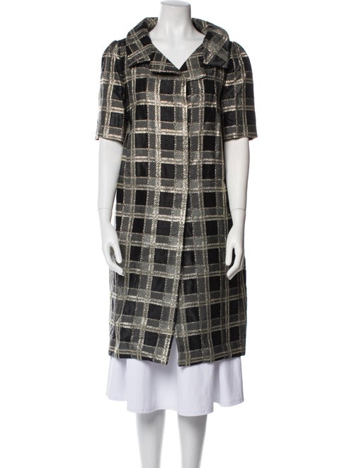 Marni Wool Plaid Print Coat