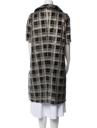 Marni Wool Plaid Print Coat