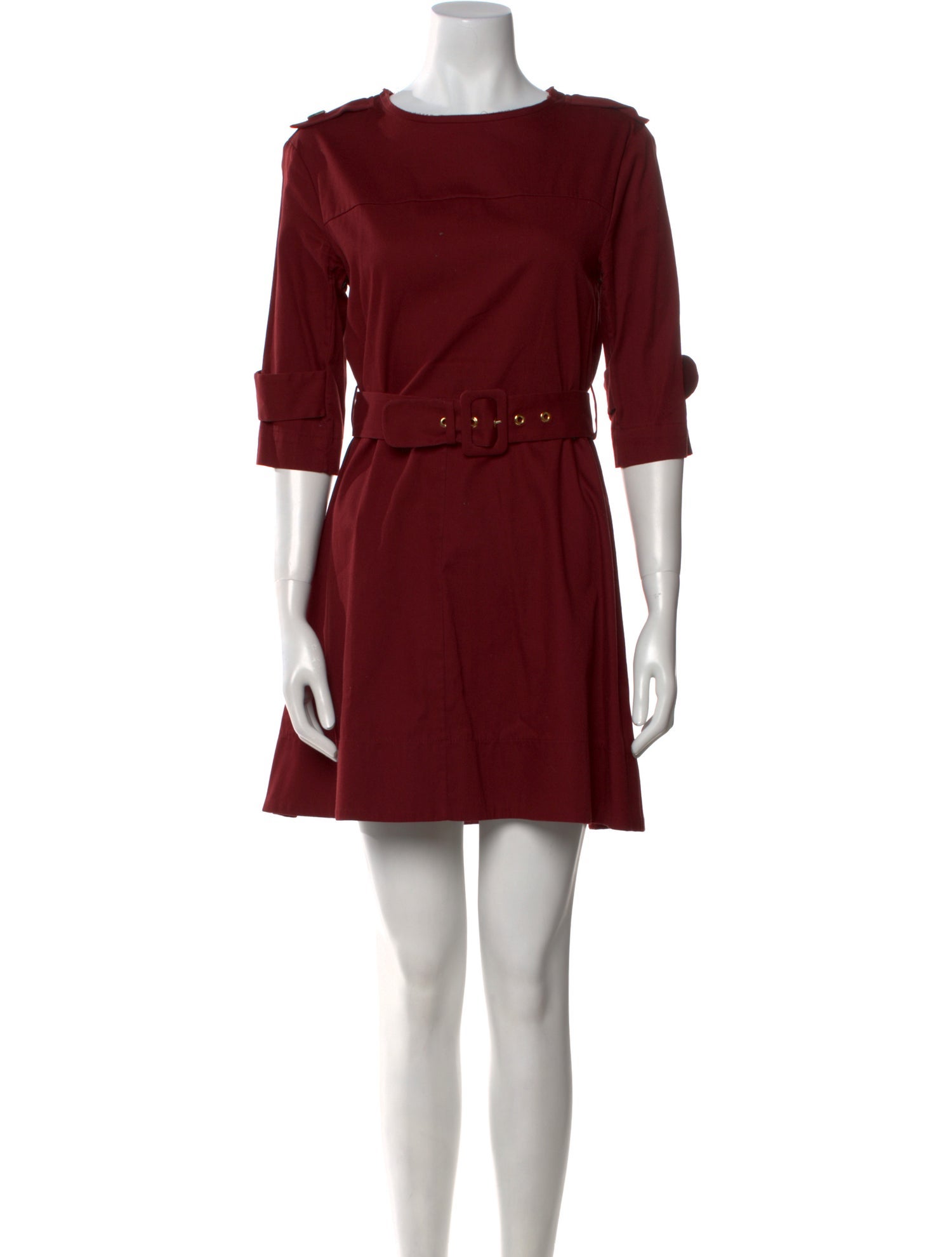 Marni Bateau Neckline Mini Dress