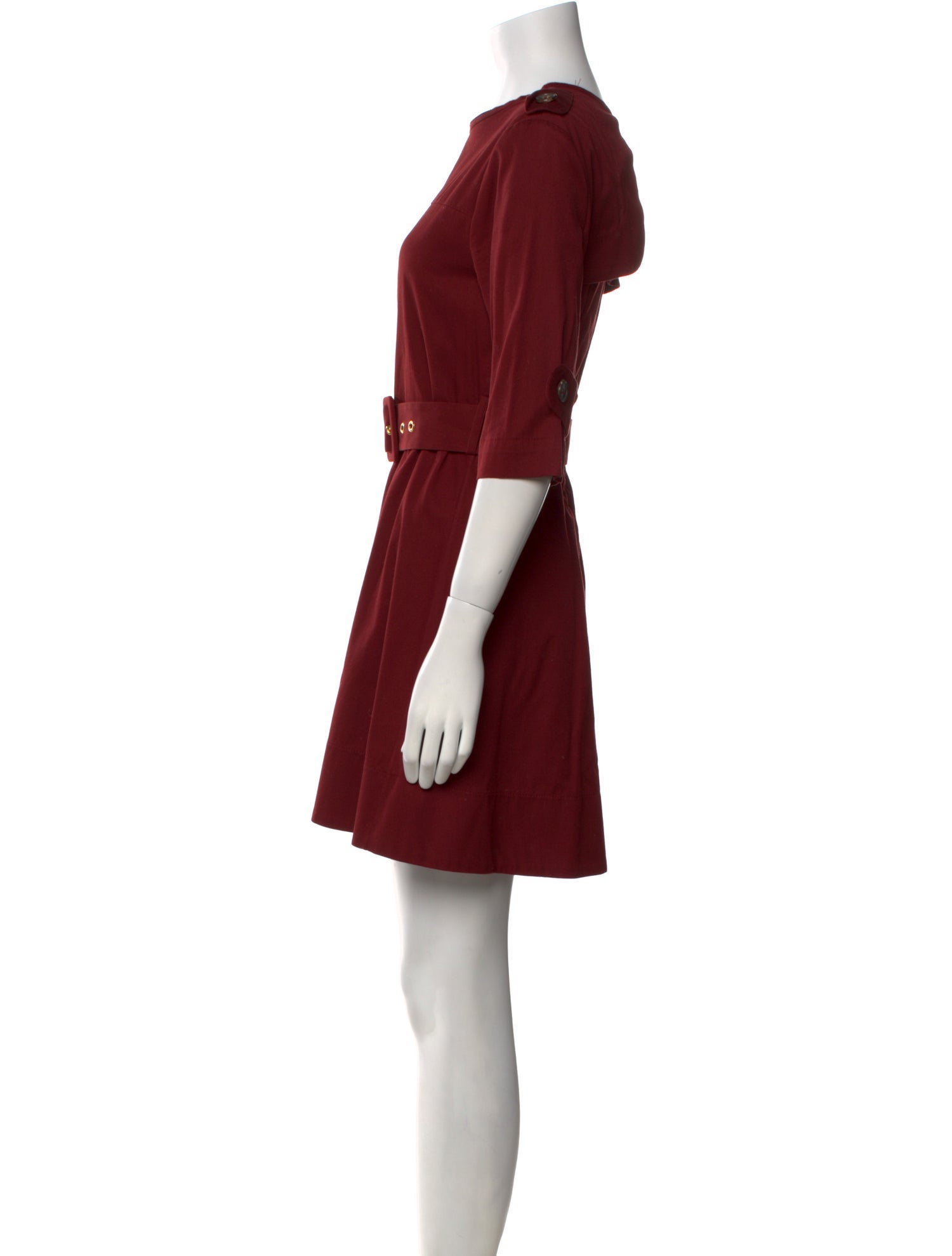 Marni Bateau Neckline Mini Dress