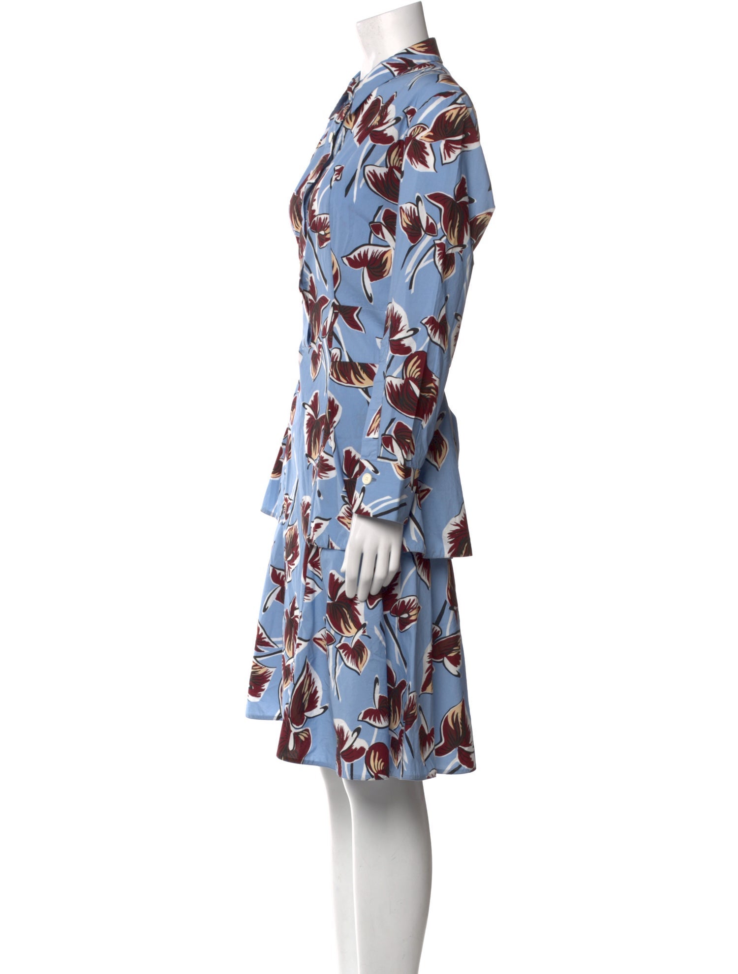 Marni Floral Print Knee-Length Dress