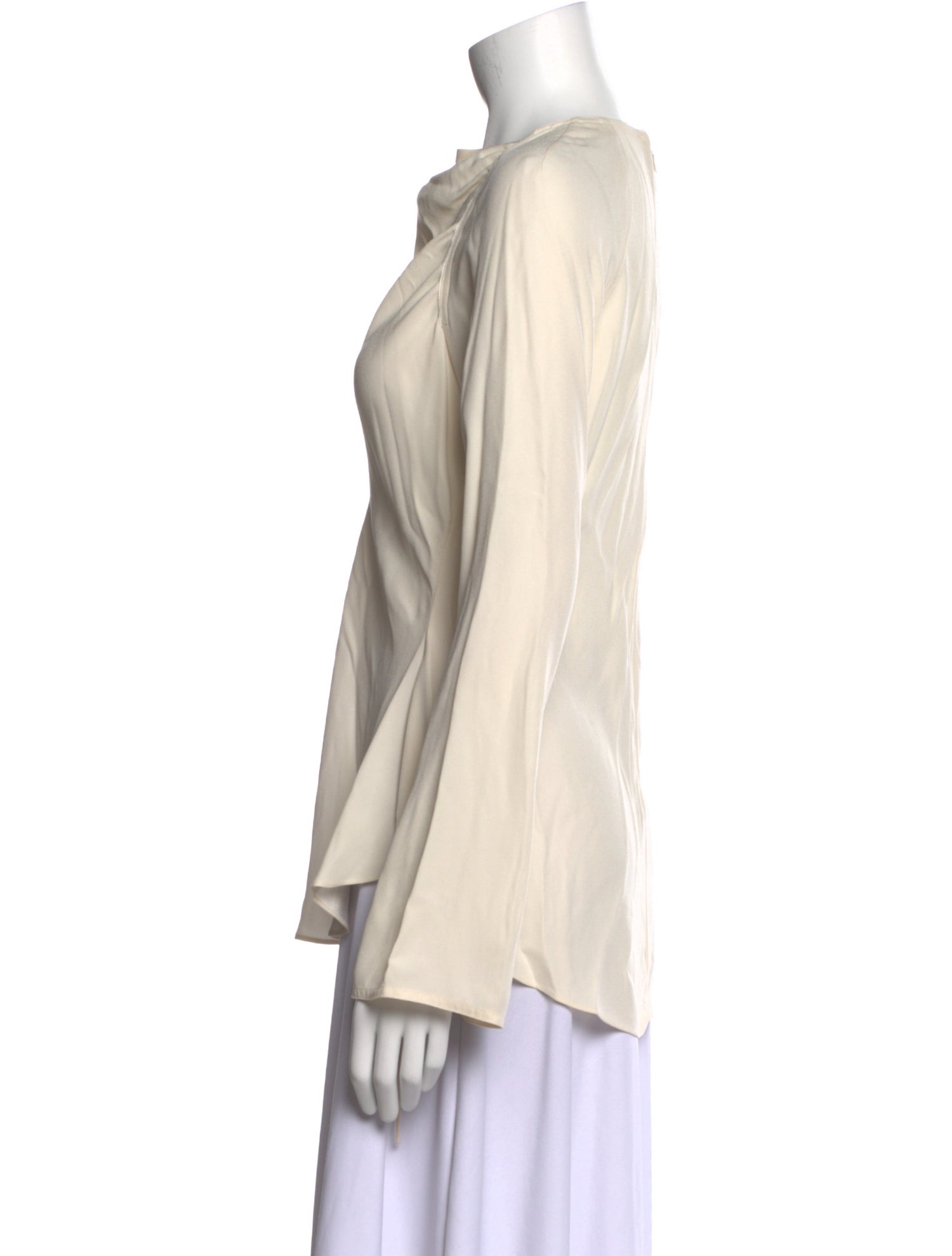Marni Cowl Neck Long Sleeve Blouse