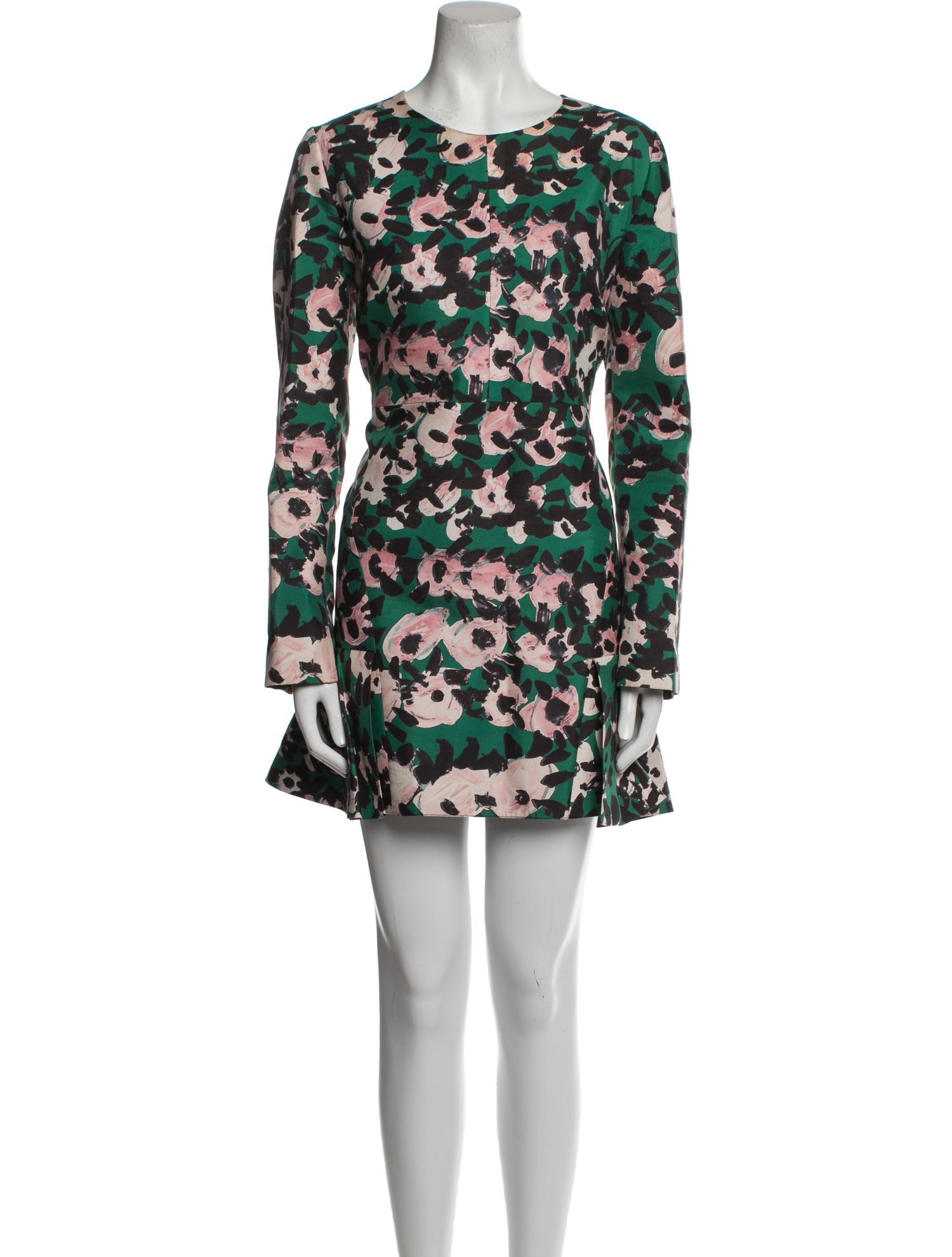 Marni Floral Print Mini Dress