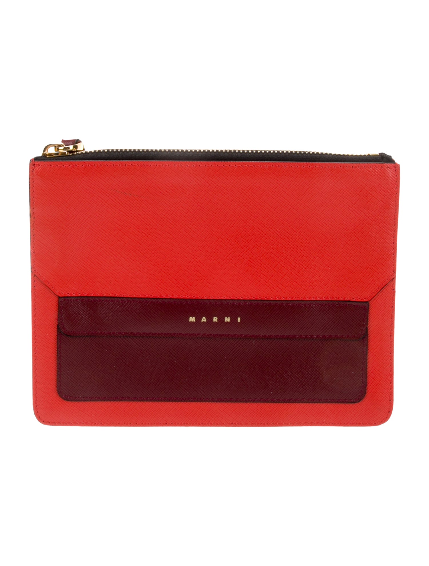 Marni Saffiano Leather Clutch