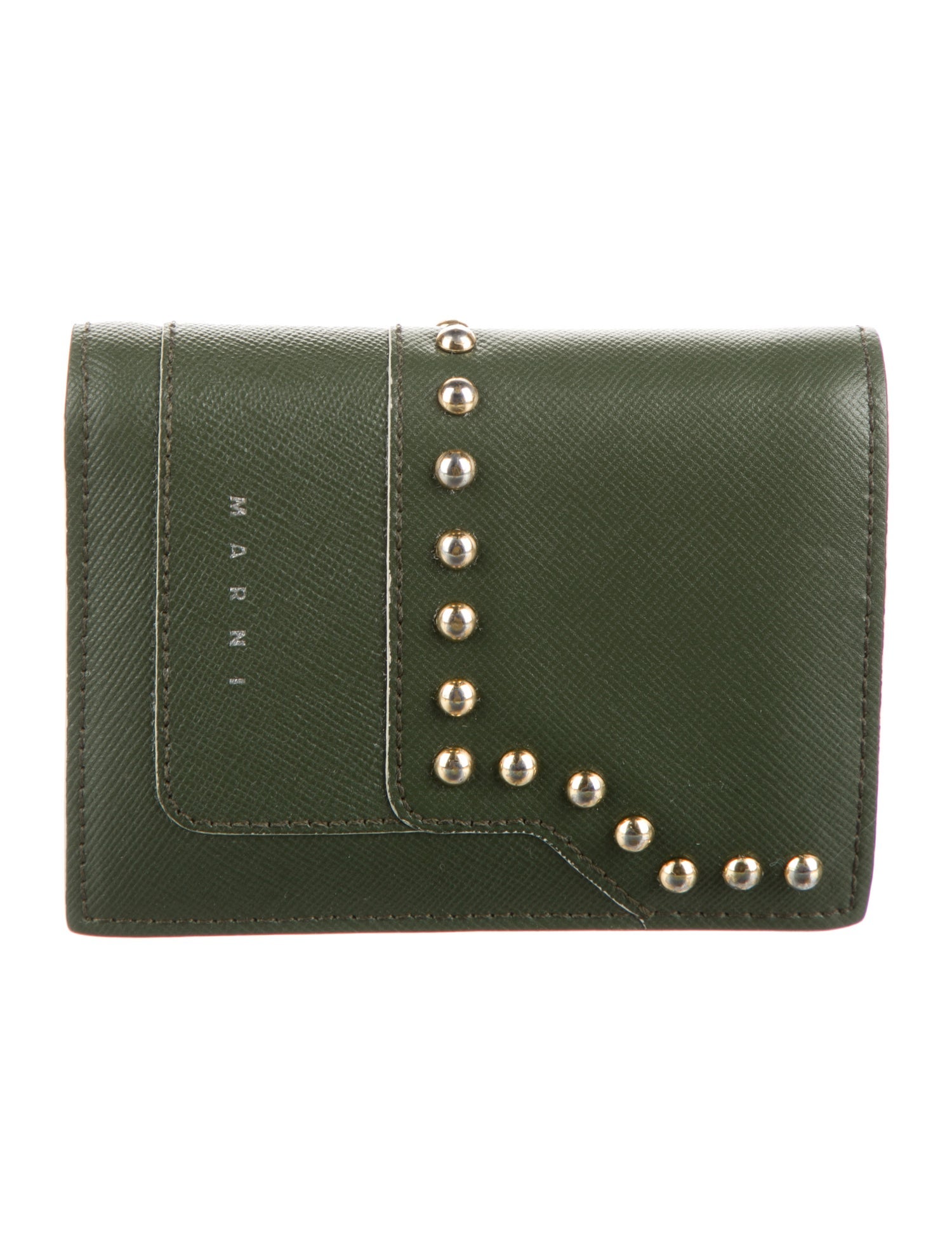 Marni Leather Printed Coin Pouch