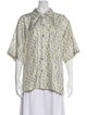 Marni Silk Printed Button-Up Top