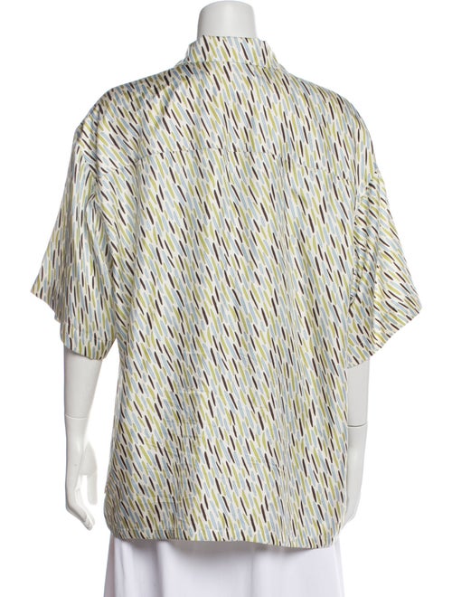 Marni Silk Printed Button-Up Top