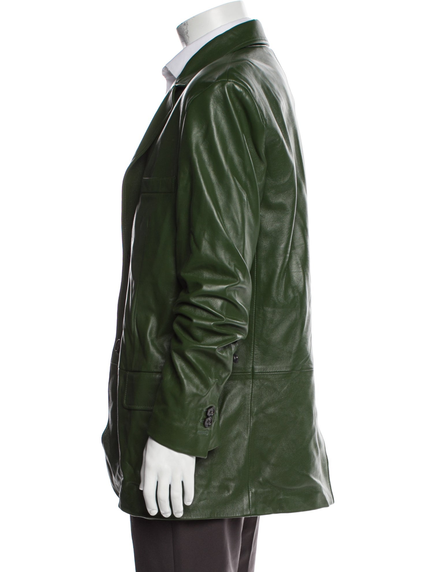 Marni Lamb Leather Peacoat