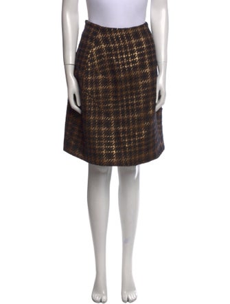 Marni Houndstooth Print Knee-Length Skirt