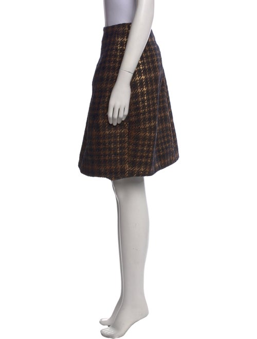 Marni Houndstooth Print Knee-Length Skirt