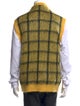 Marni Plaid Print V-Neck Sweater Vest