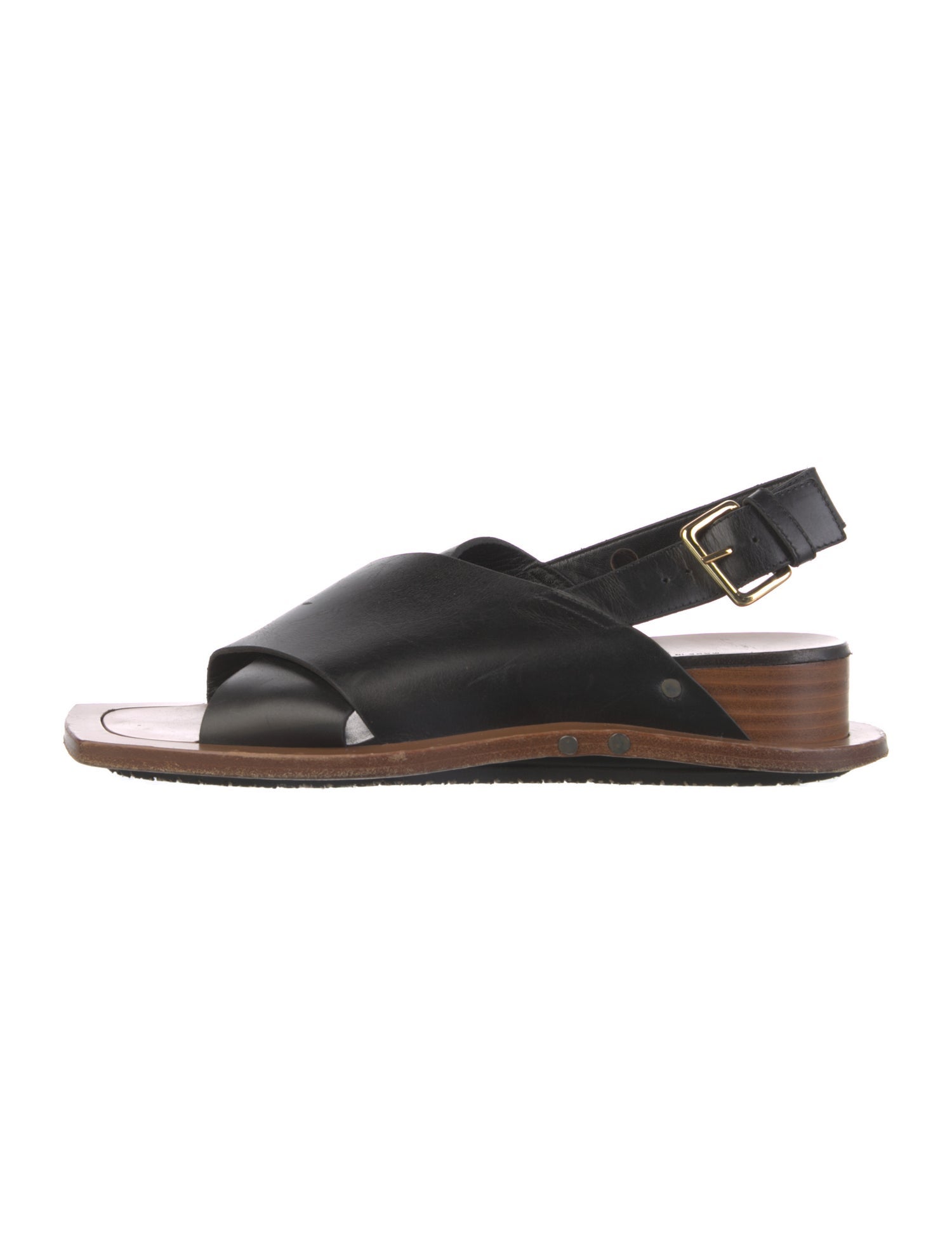 Marni Leather Slingback Sandals