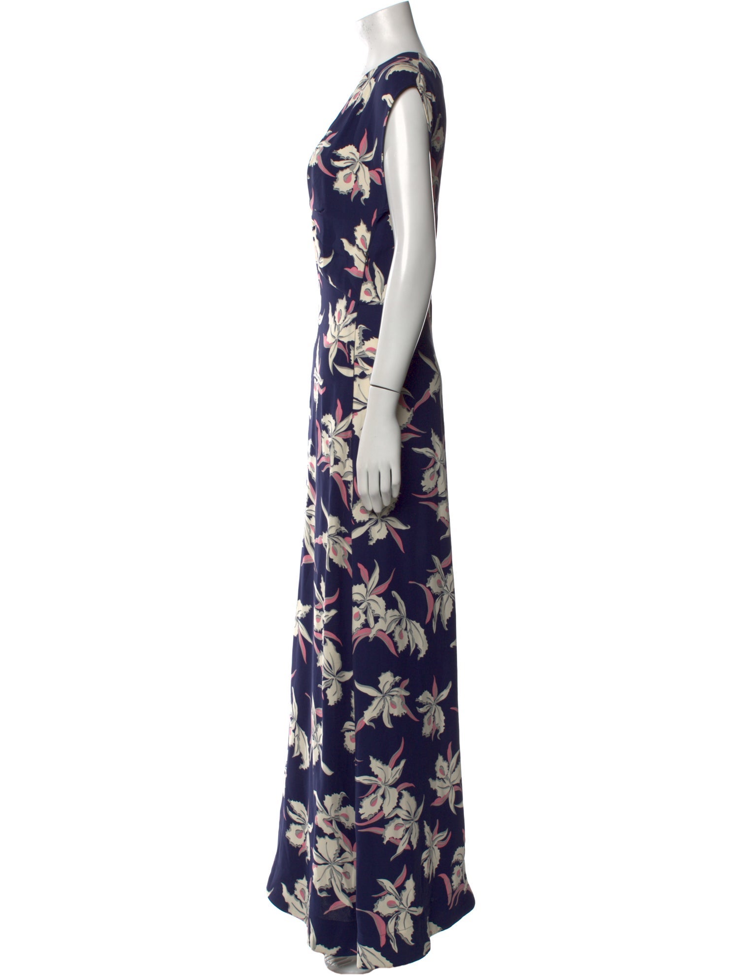 Marni Floral Print Long Dress