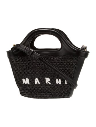 Marni Straw Top Handle Bag