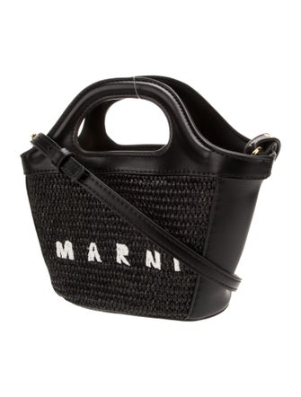 Marni Straw Top Handle Bag