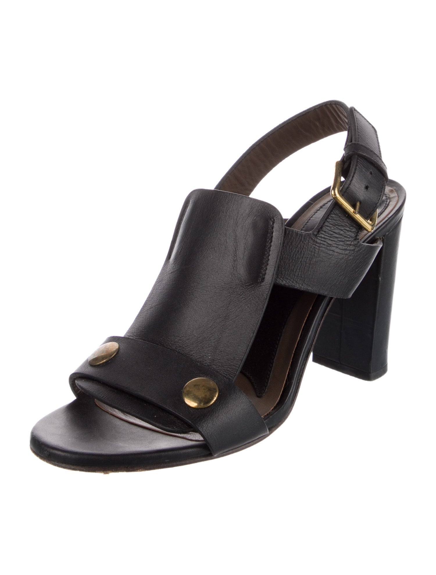 Marni Leather Slingback Sandals