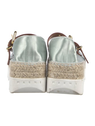 Marni Satin Grosgrain Trim Espadrille Sneakers