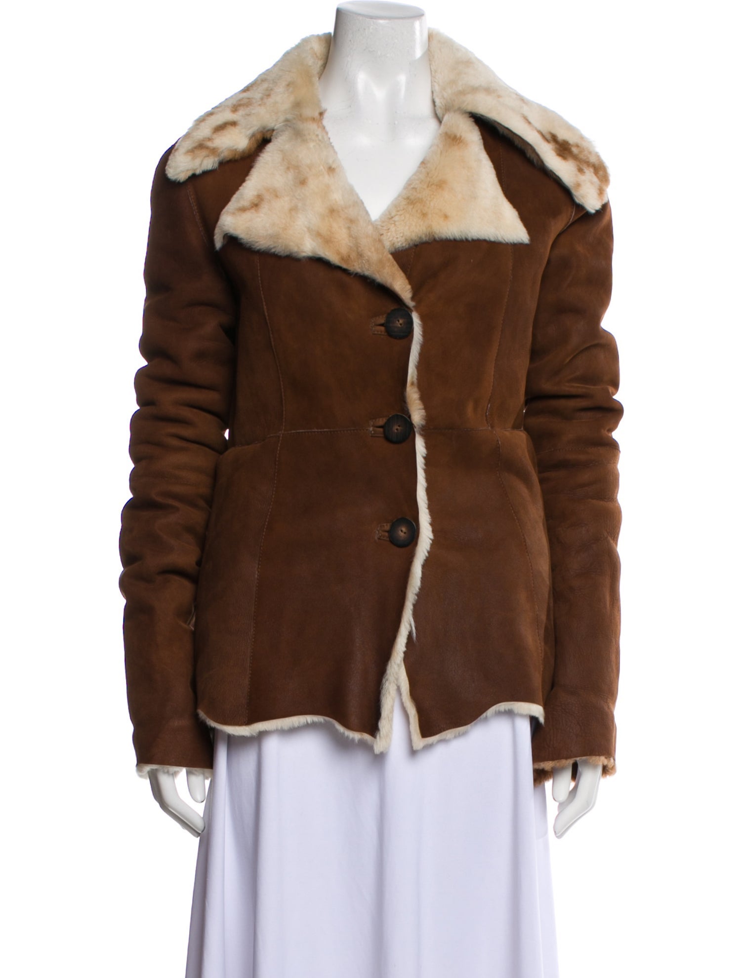Marni Leather Faux Fur Jacket