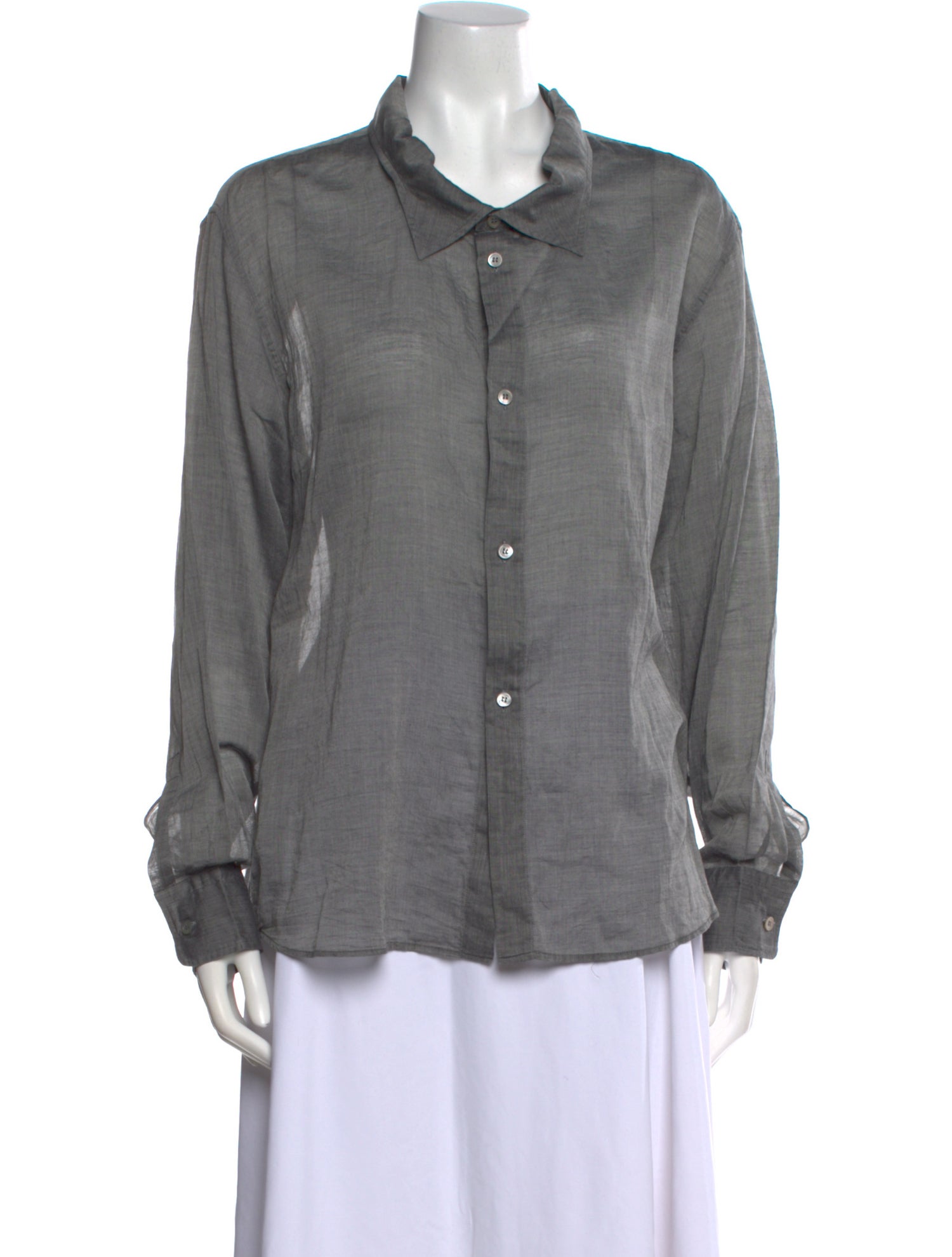 Marni Long Sleeve Button-Up Top