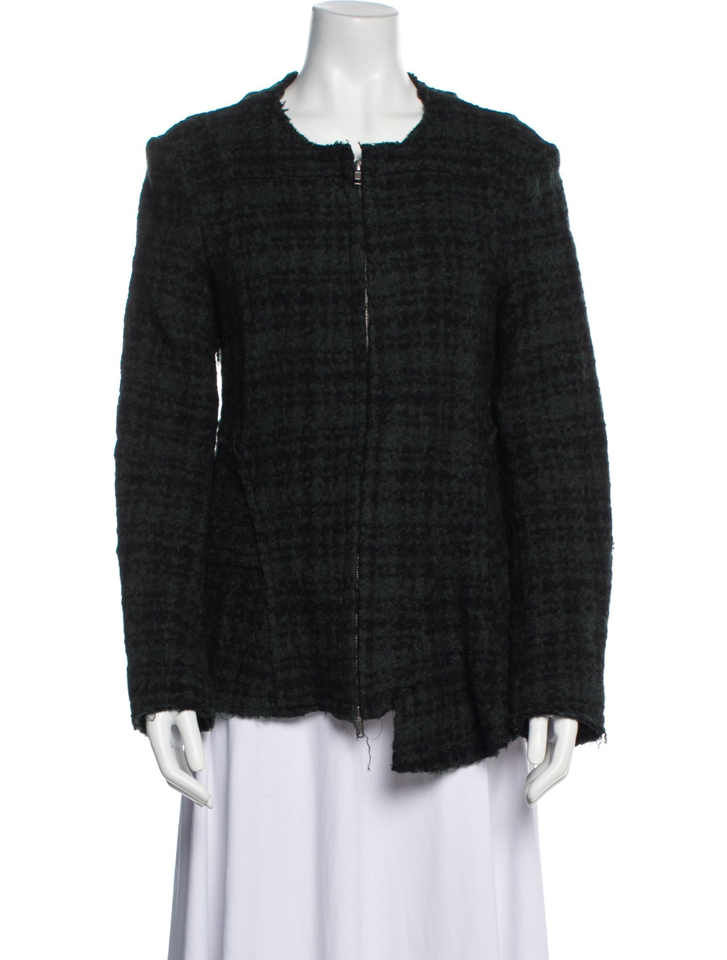 Marni Wool Plaid Print Jacket