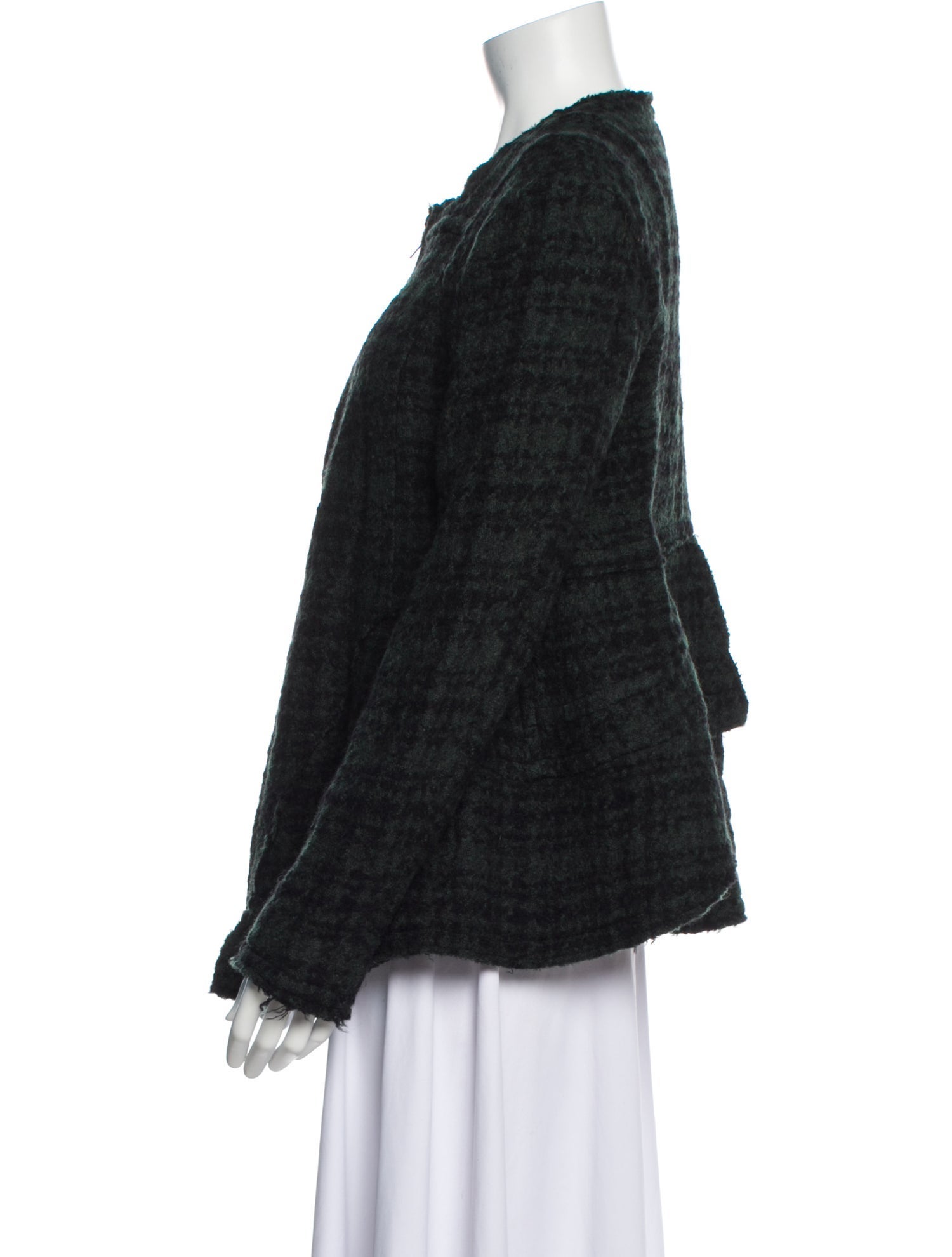 Marni Wool Plaid Print Jacket