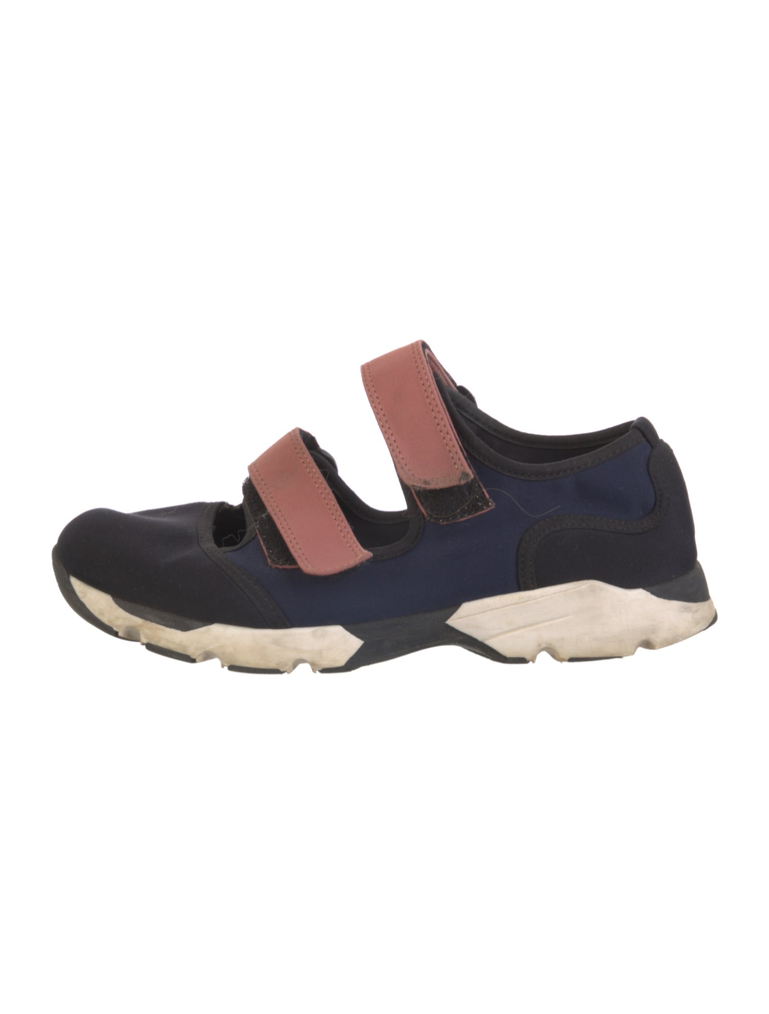 Marni Nylon Colorblock Pattern Sneakers