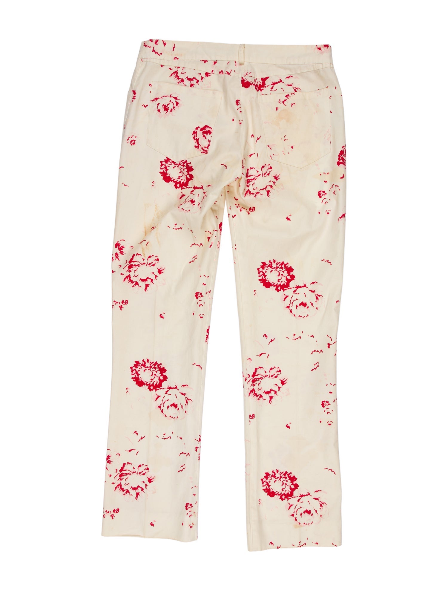 Marni Floral Print Straight Leg Pants