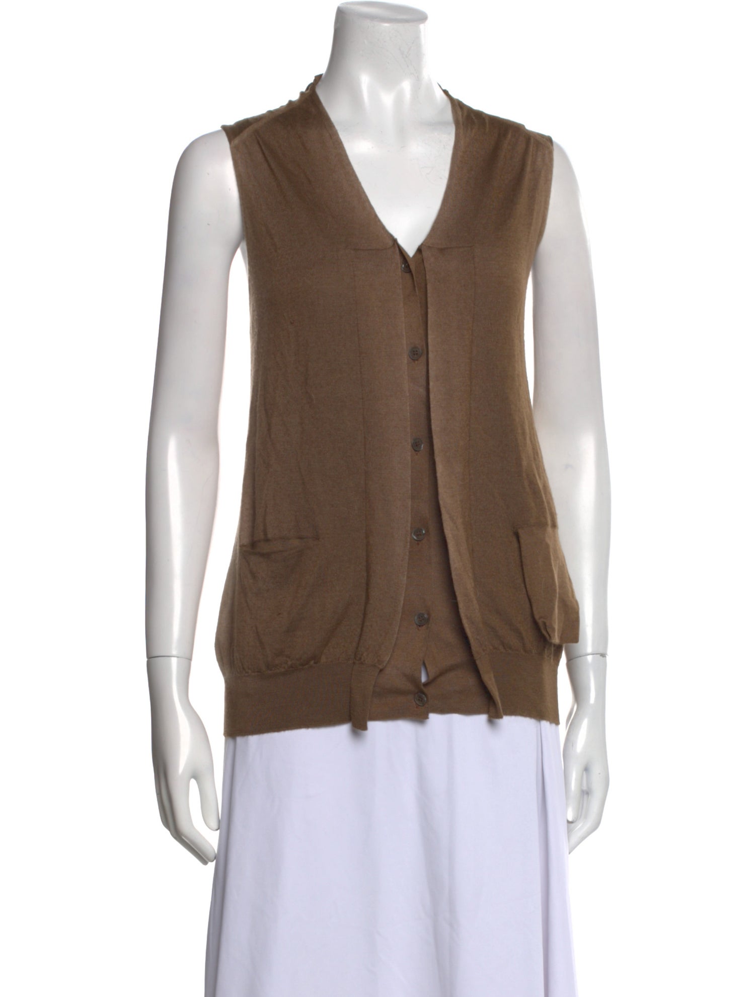 Marni Cashmere V-Neck Blouse