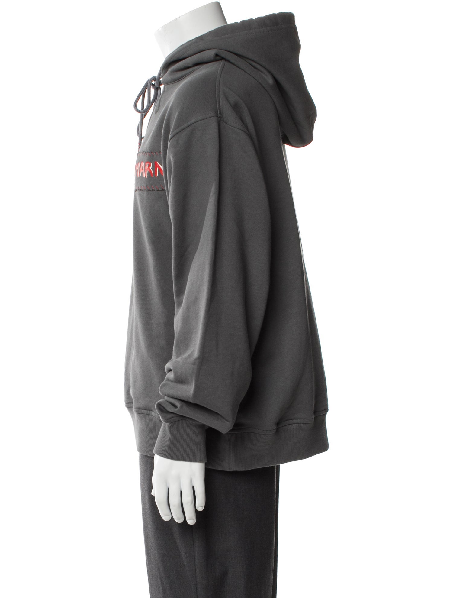Marni Graphic Print V-Neck Hoodie w/ Tags
