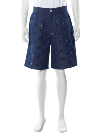 Marni Printed Flat Front Shorts